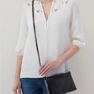 HOBO Darcy Convertible Crossbody in Polished black